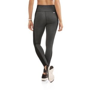 Grey Black Full Length Leggings with Pockets